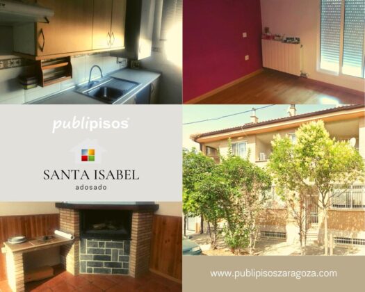 Venta chalet adosado Santa Isabel Zaragoza