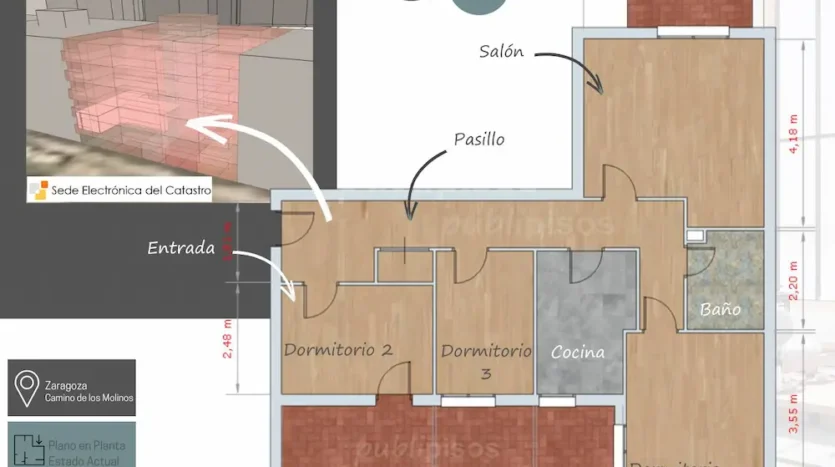 Piso venta Camino de los Molinos, San Juan de la Peña Zaragoza