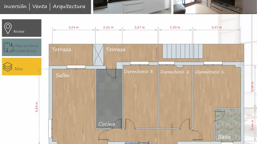 Atico en venta Arcosur Valdespartera Zaragoza