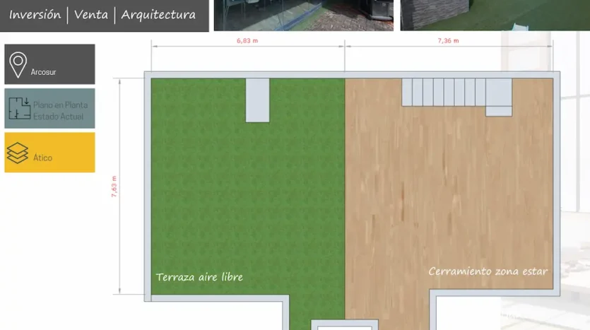 Atico en venta Arcosur Valdespartera Zaragoza