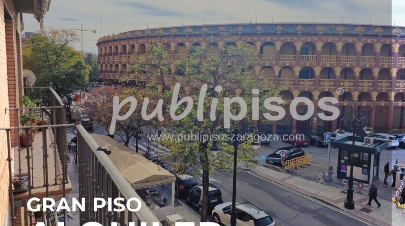 Junto Plaza de Toros 3 Pax Alquiler temporal piso Zaragoza