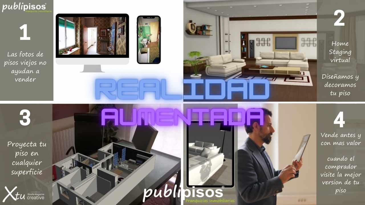 Realidad aumentada para vender un piso con Publipisos Inmobiliarias Zaragoza